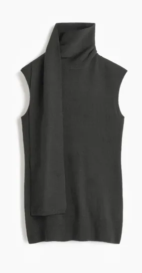 251WRT4388 Sleeveless scarf knit