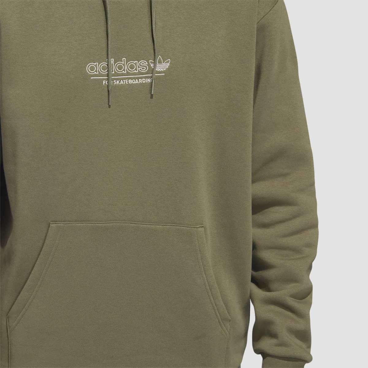 adidas 4.0 Strike Through Pullover Hoodie (Gender Neutral) Olive Strata/Cool White