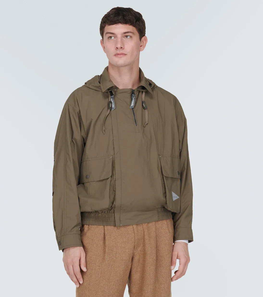 And Wander technical raincoat, beige