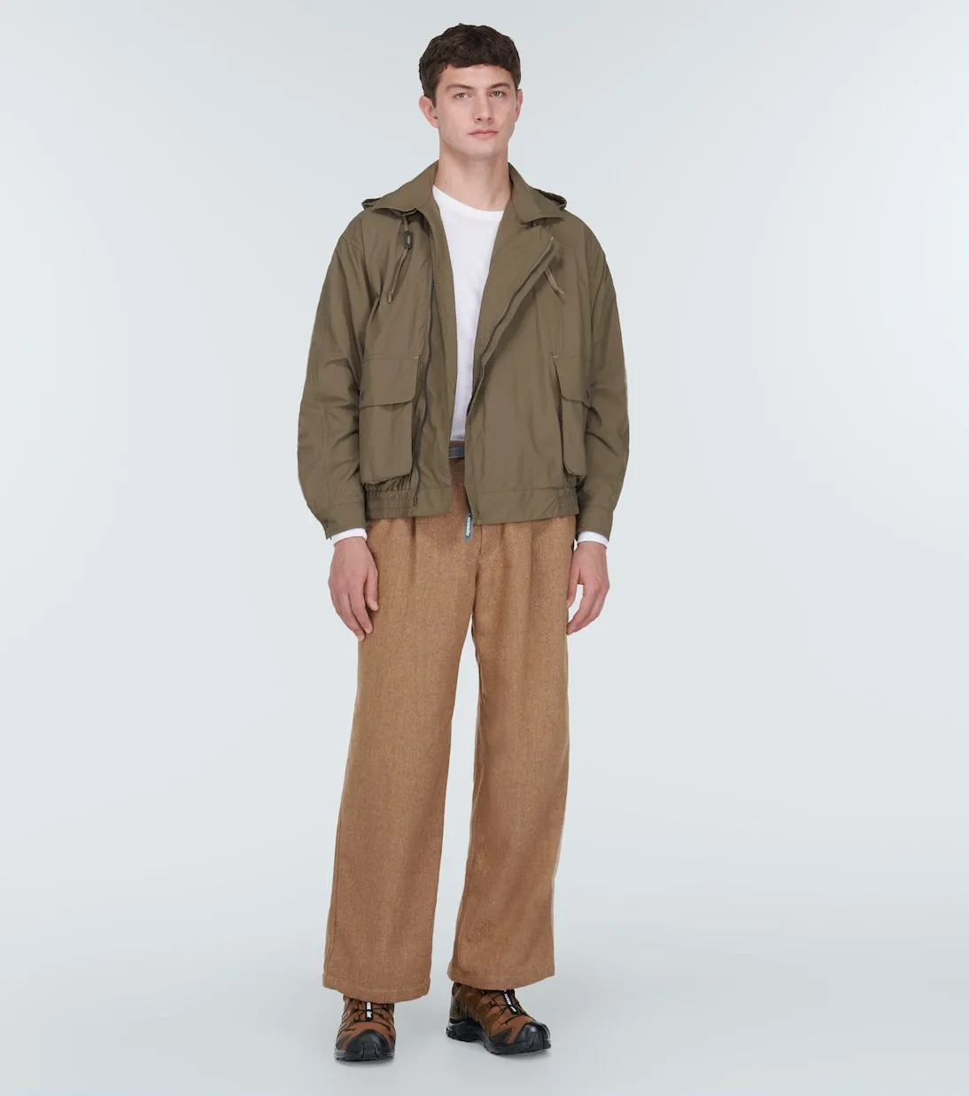 And Wander technical raincoat, beige
