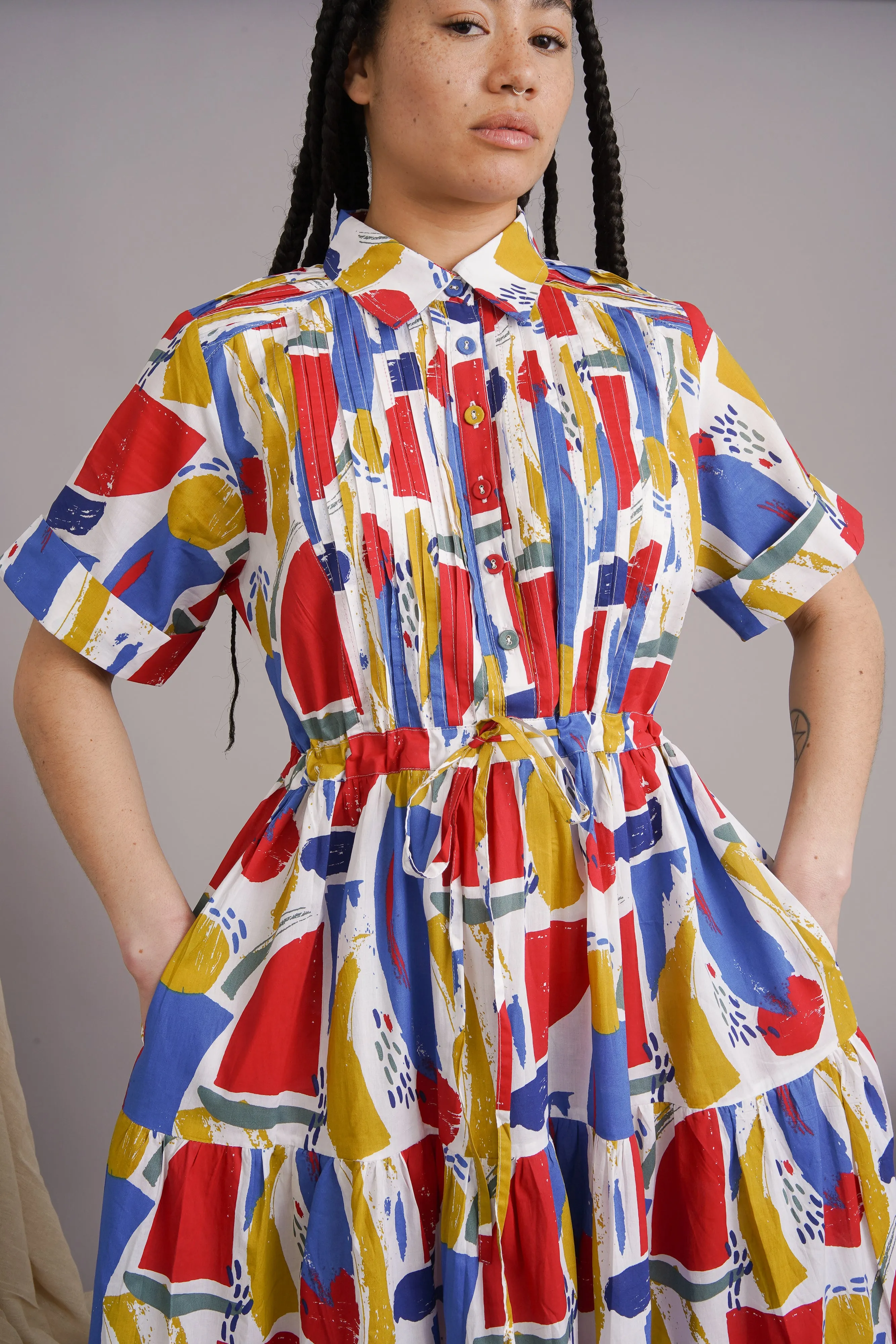 Andrea Drawstring Dress