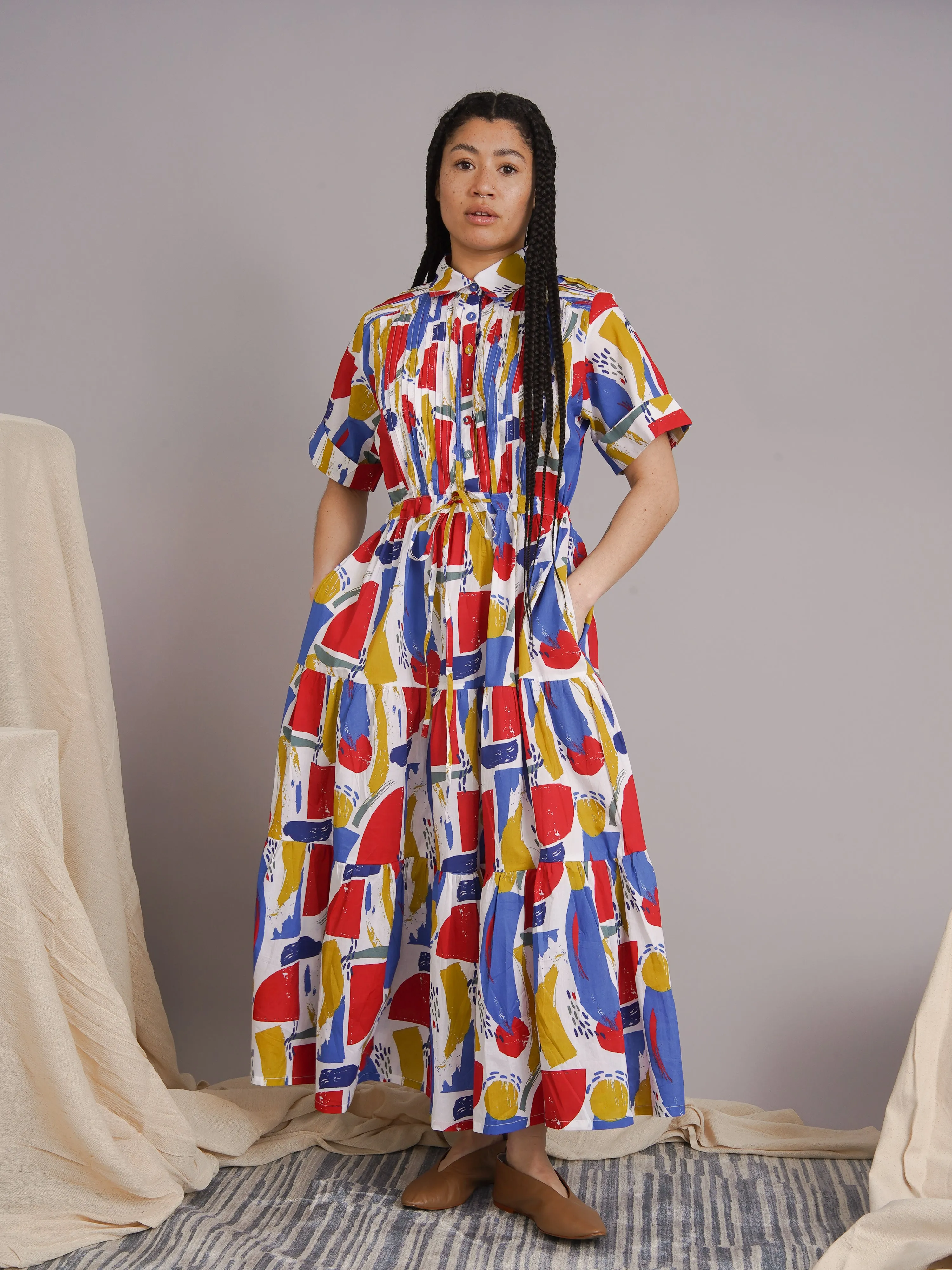 Andrea Drawstring Dress