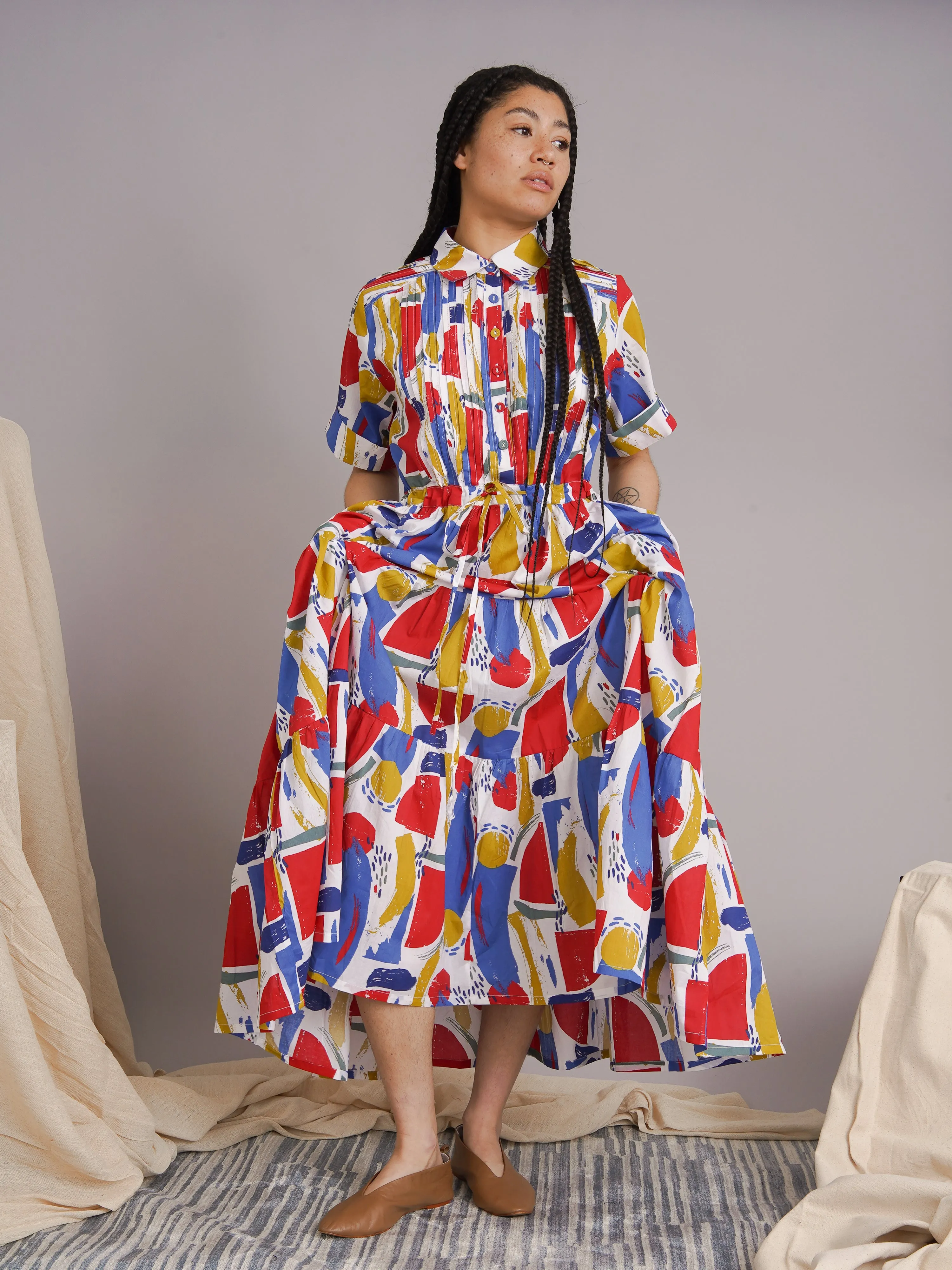 Andrea Drawstring Dress
