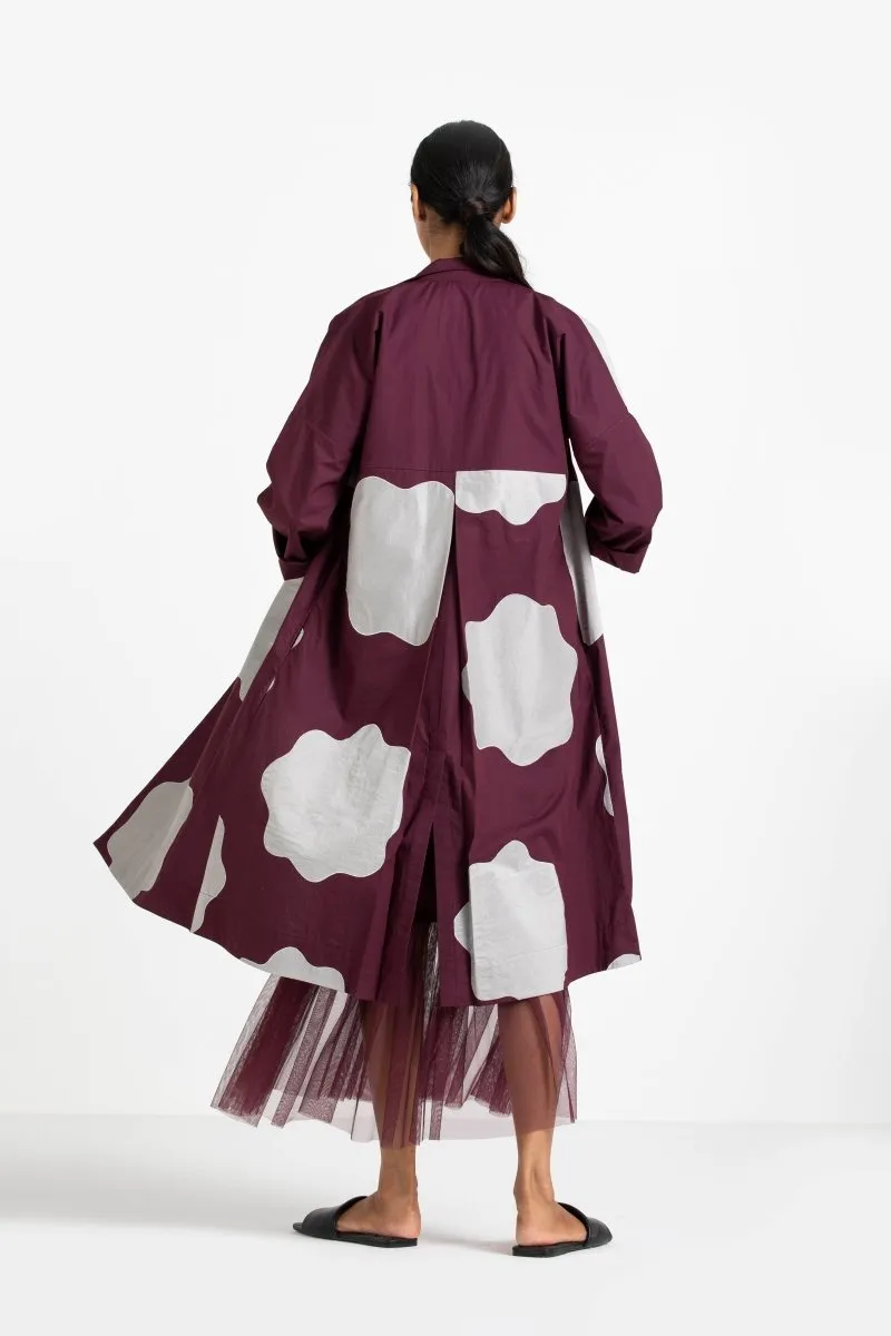 Applique Jacket Wine Co-ord (Set of 2)
