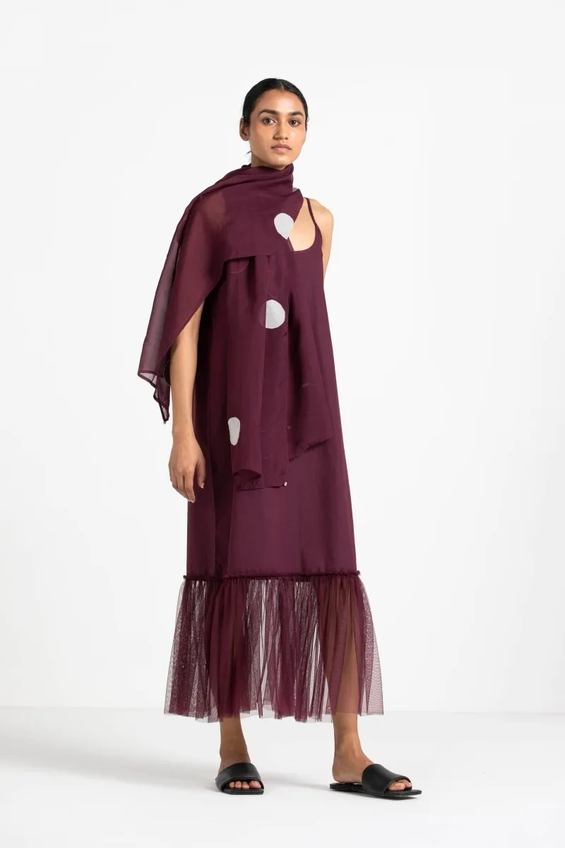 Applique Jacket Wine Co-ord (Set of 2)