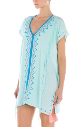 Arianna Beach Cover Up - Teal