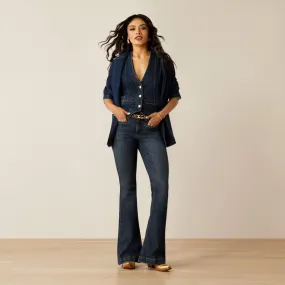 Ariat High Rise Alex Flare Jeans - Midnight - 10053531