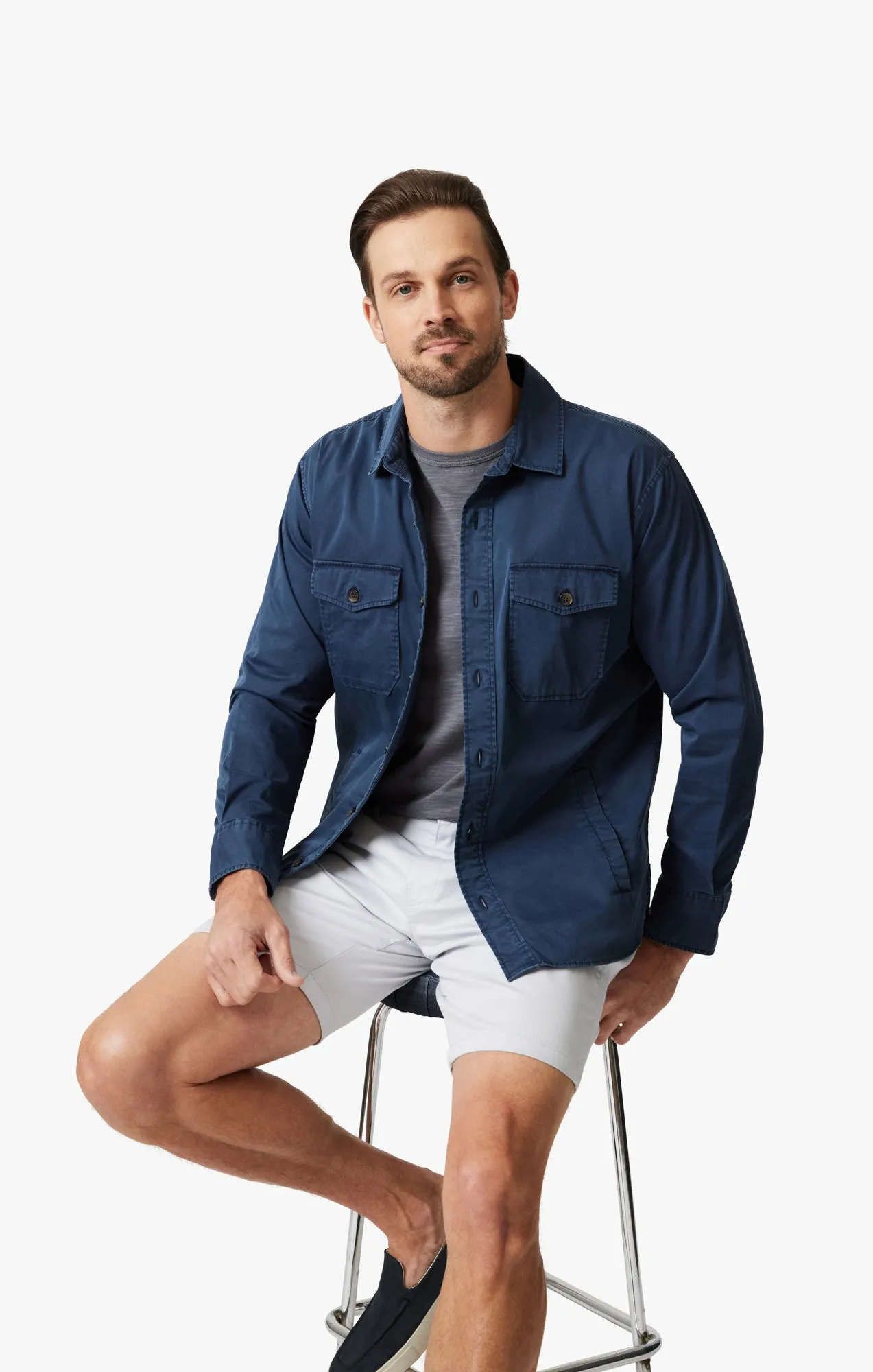 Arizona Shorts In Grey Dawn Coolmax