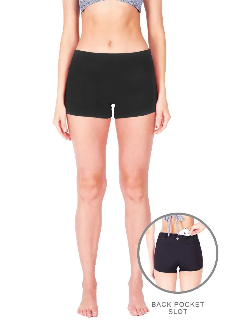 Athleiswim™ Boyshorts (Black & Navy)