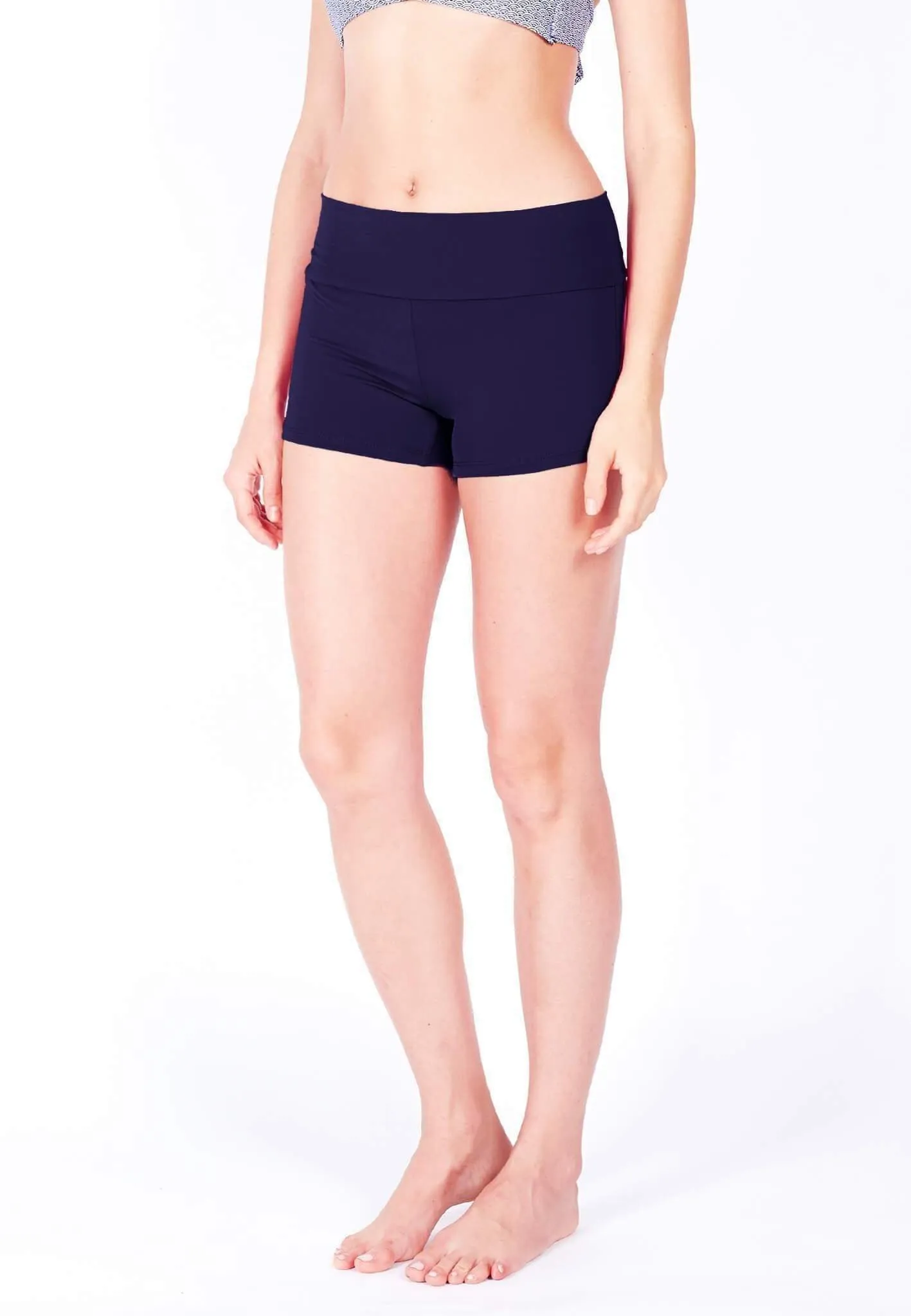Athleiswim™ Boyshorts (Black & Navy)