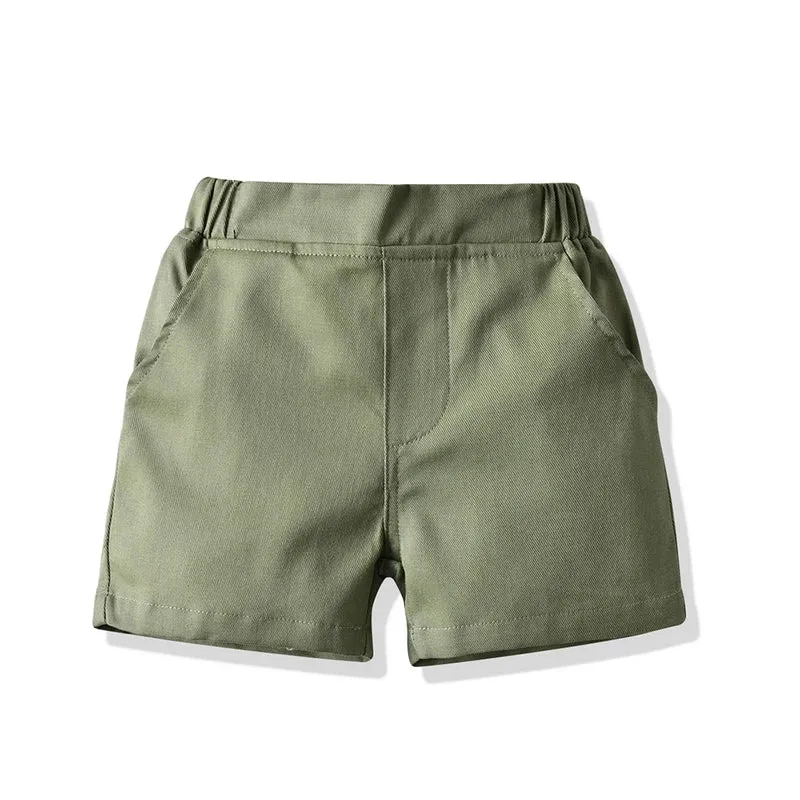 Baby Boys Tropical Paradise Floral Shirt Shorts 3pc Set