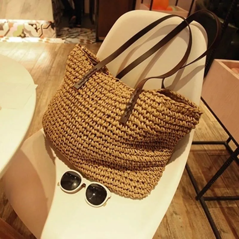 Beach Bohemian Rattan Tote