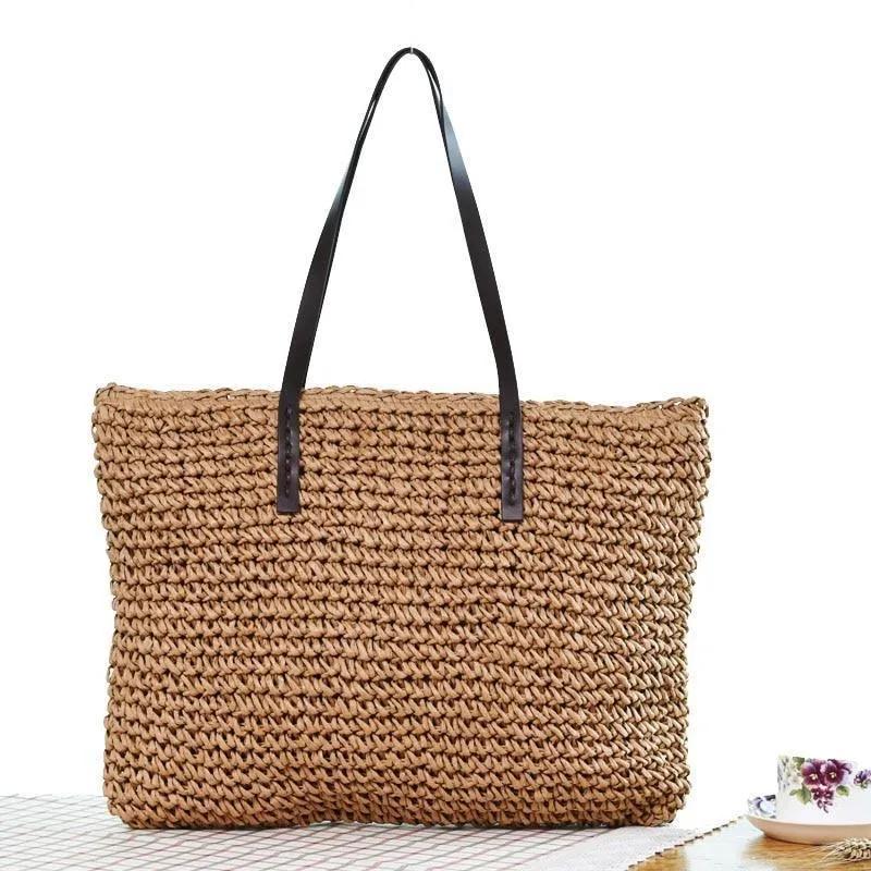Beach Bohemian Rattan Tote