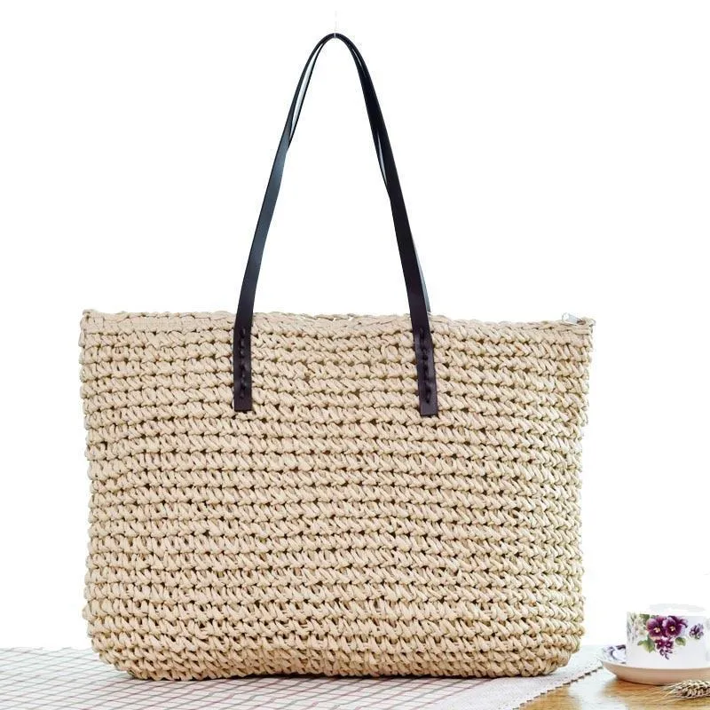 Beach Bohemian Rattan Tote