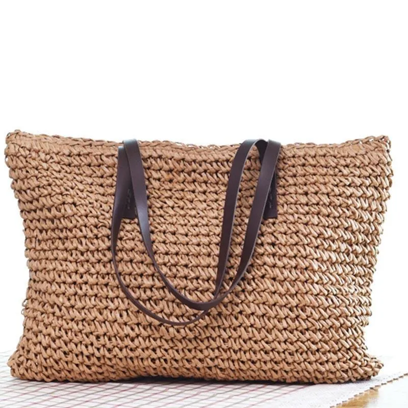 Beach Bohemian Rattan Tote