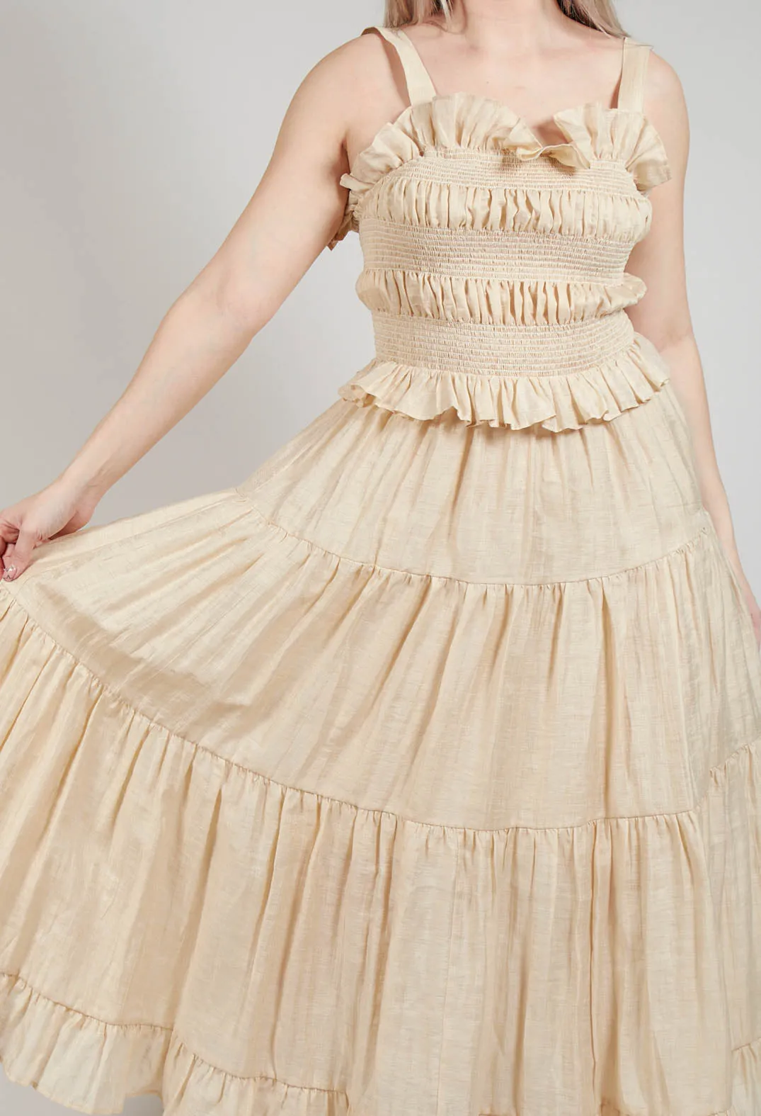 Bohemian Dress in Sand