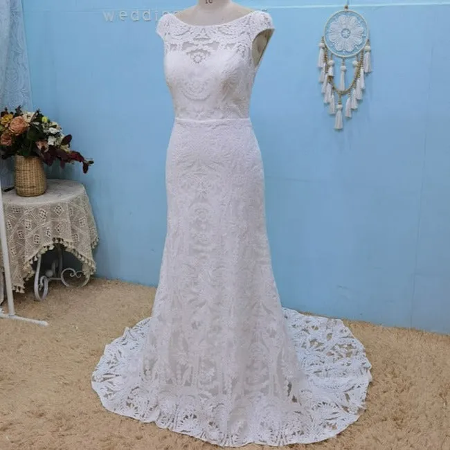 Bohemian Lace Wedding Dress