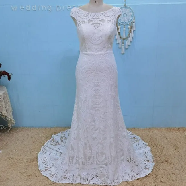 Bohemian Lace Wedding Dress