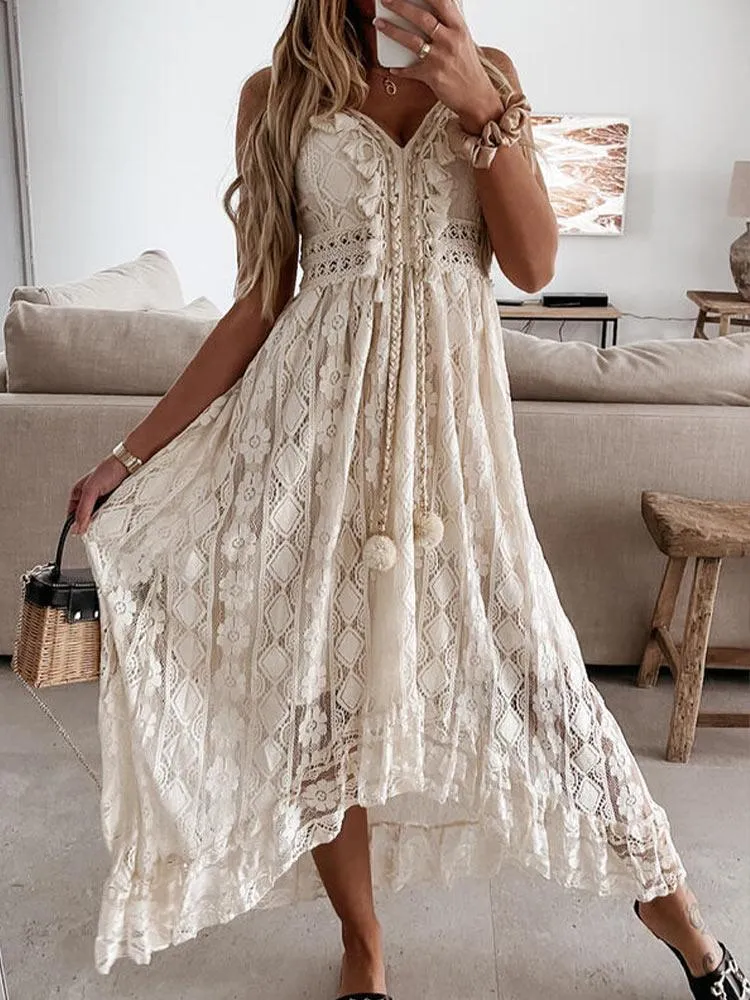 Bohemian Maxi Lace Dress