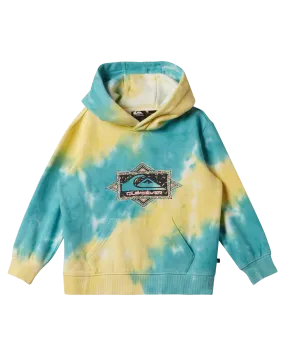 Boys New Tie Dye Hoodie in Marine Blue