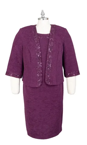 Brianna Milay Jkt Dress 29812-Plum