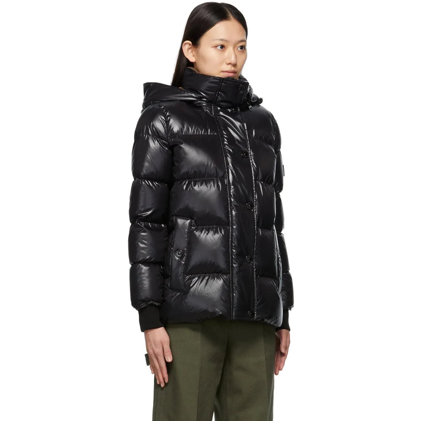 Burberry Black Hooded Down Jacket