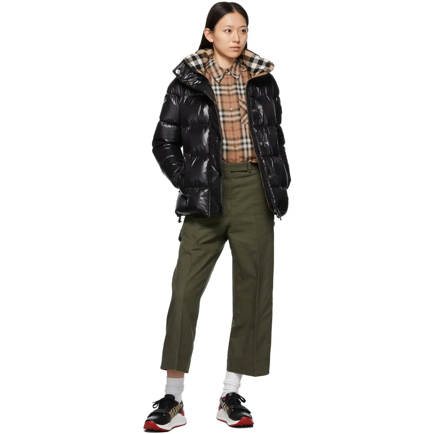 Burberry Black Hooded Down Jacket