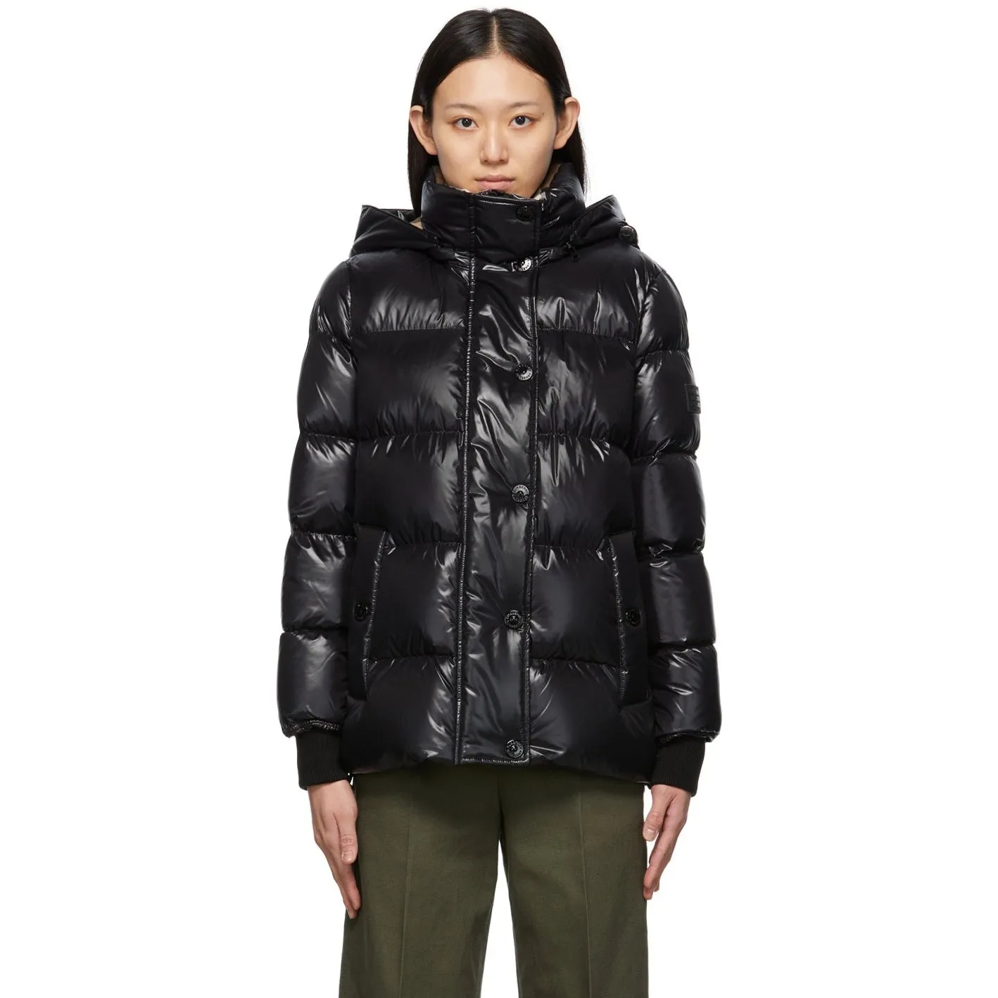Burberry Black Hooded Down Jacket