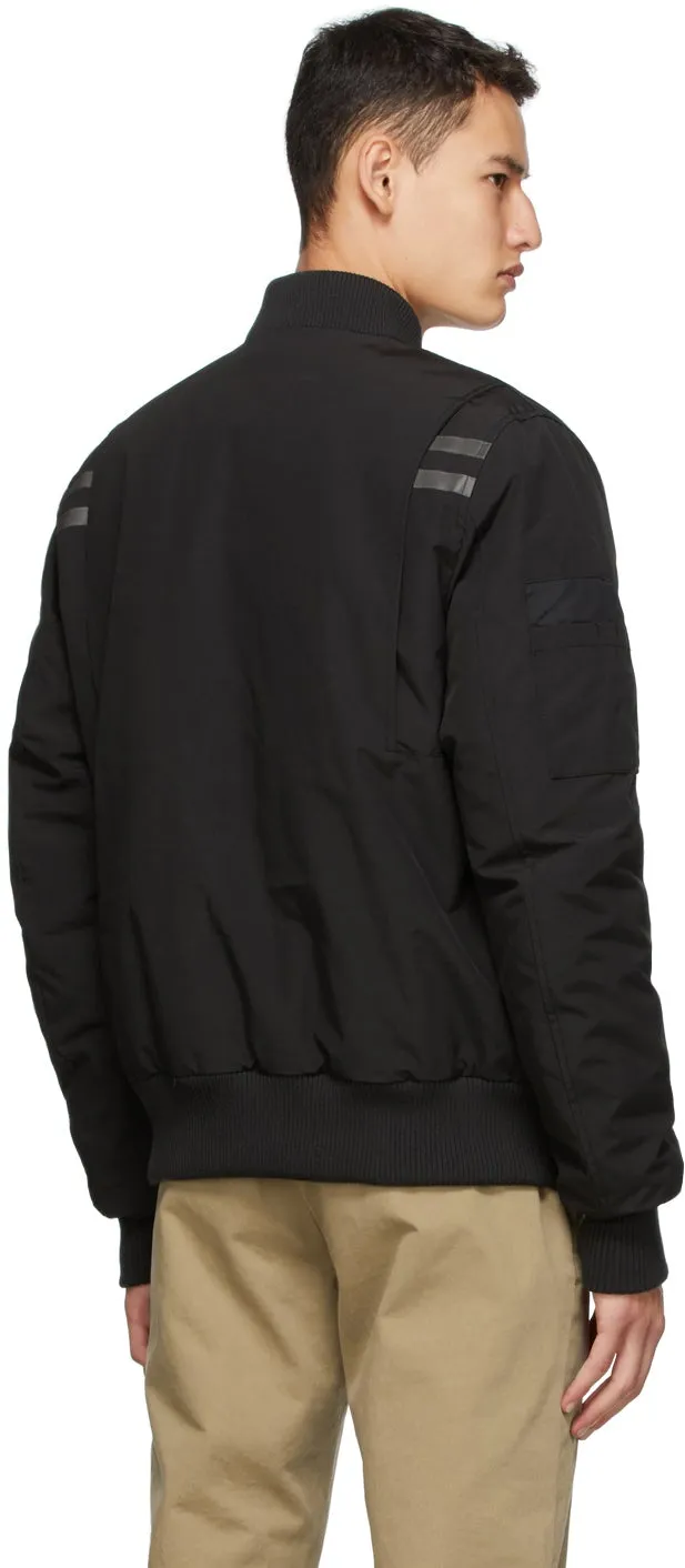 Canada Goose Black Down Kirkfield Bomber Jacket