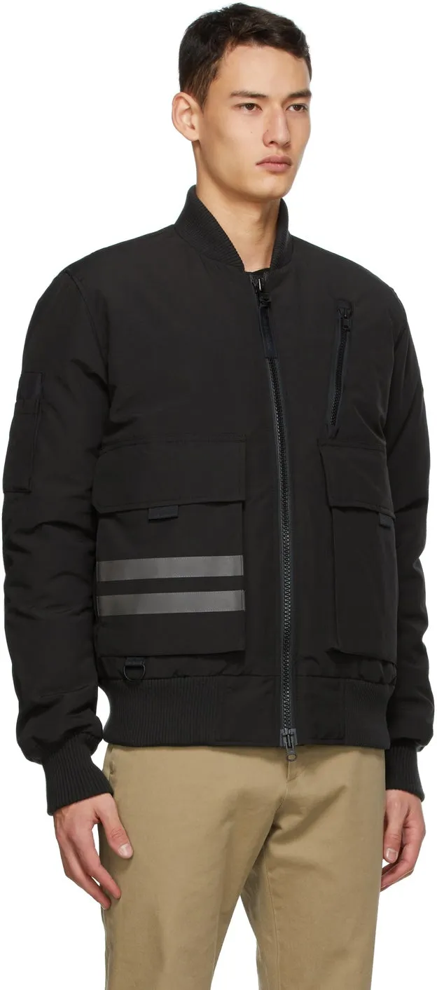 Canada Goose Black Down Kirkfield Bomber Jacket