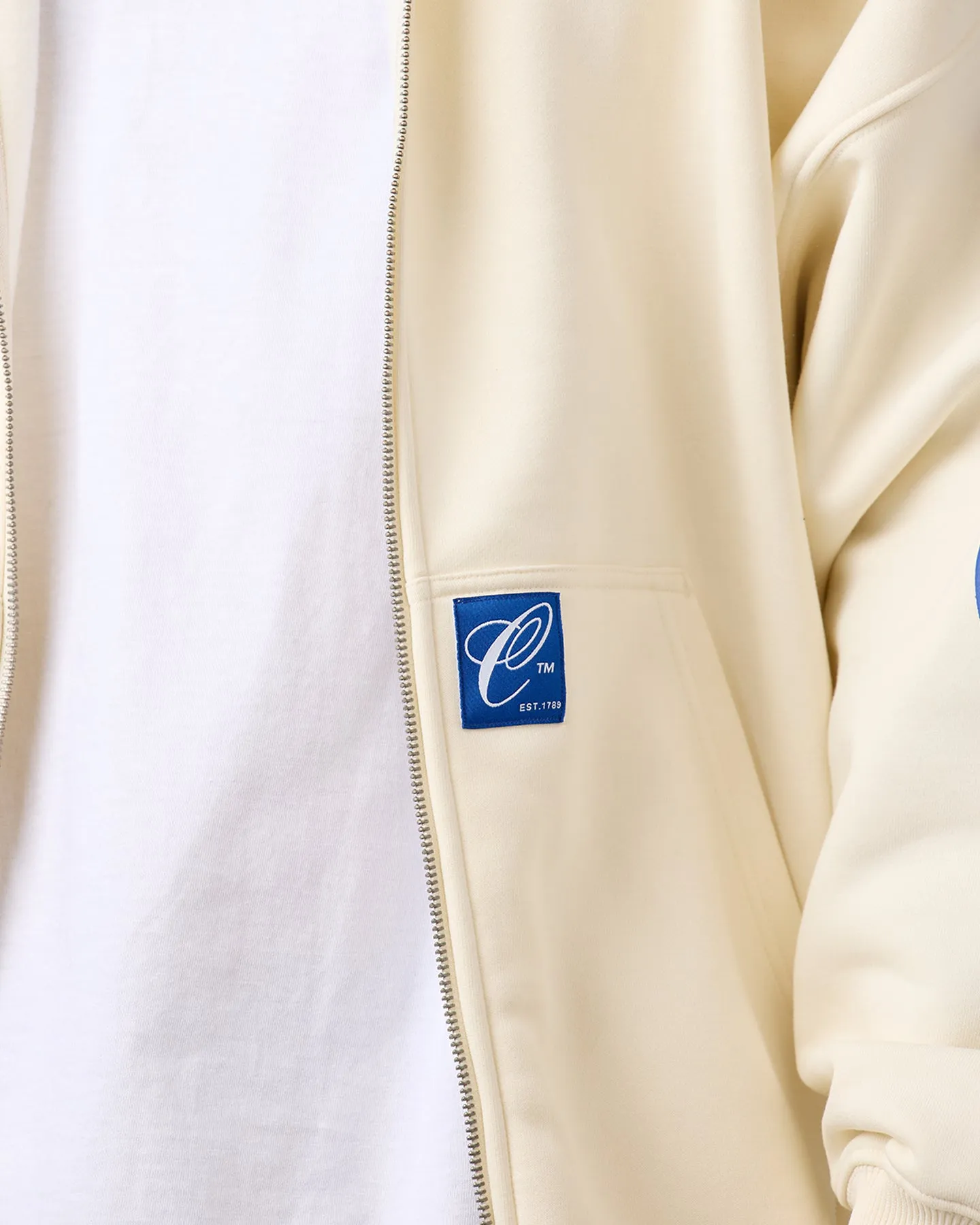 Carre Nouveau Full Zip Hoodie Off White