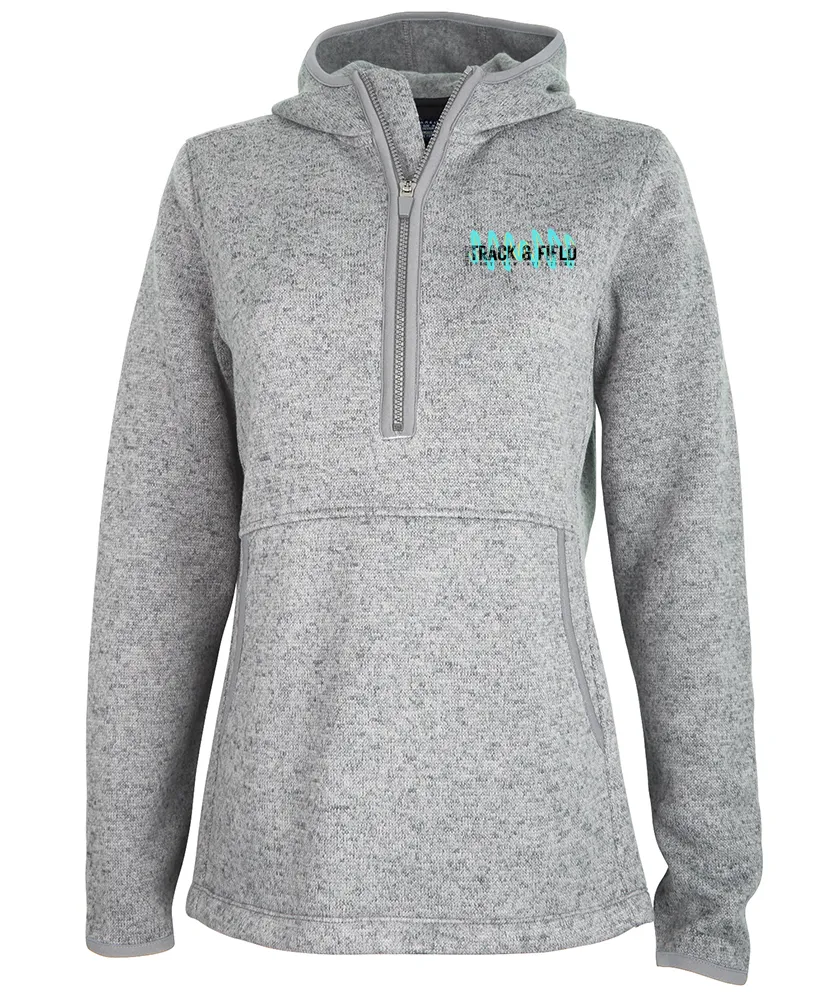 Central MA Womens Fleece Quarter Zip Hoodie (5188)