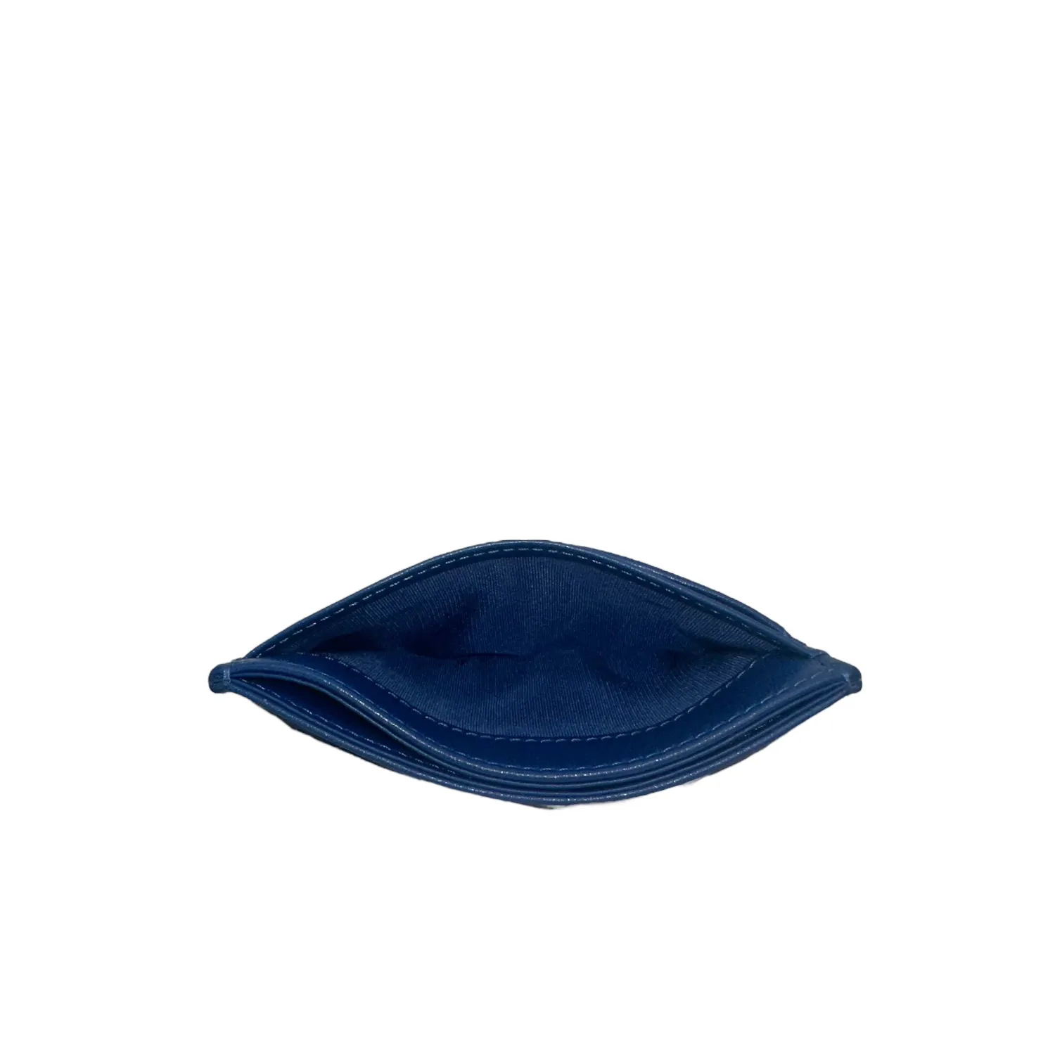 Chanel 19 Quilted Goatskin Card Holder Dark Blue