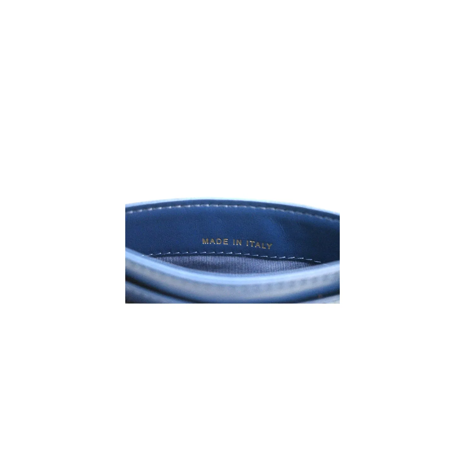 Chanel 19 Quilted Goatskin Card Holder Dark Blue