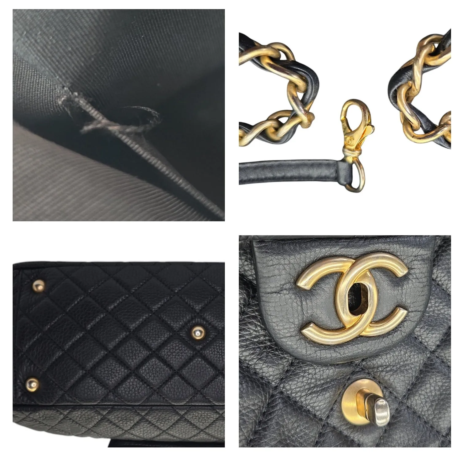 Chanel 2018 Calfskin Quilted XXL Travel Flap Bag Black
