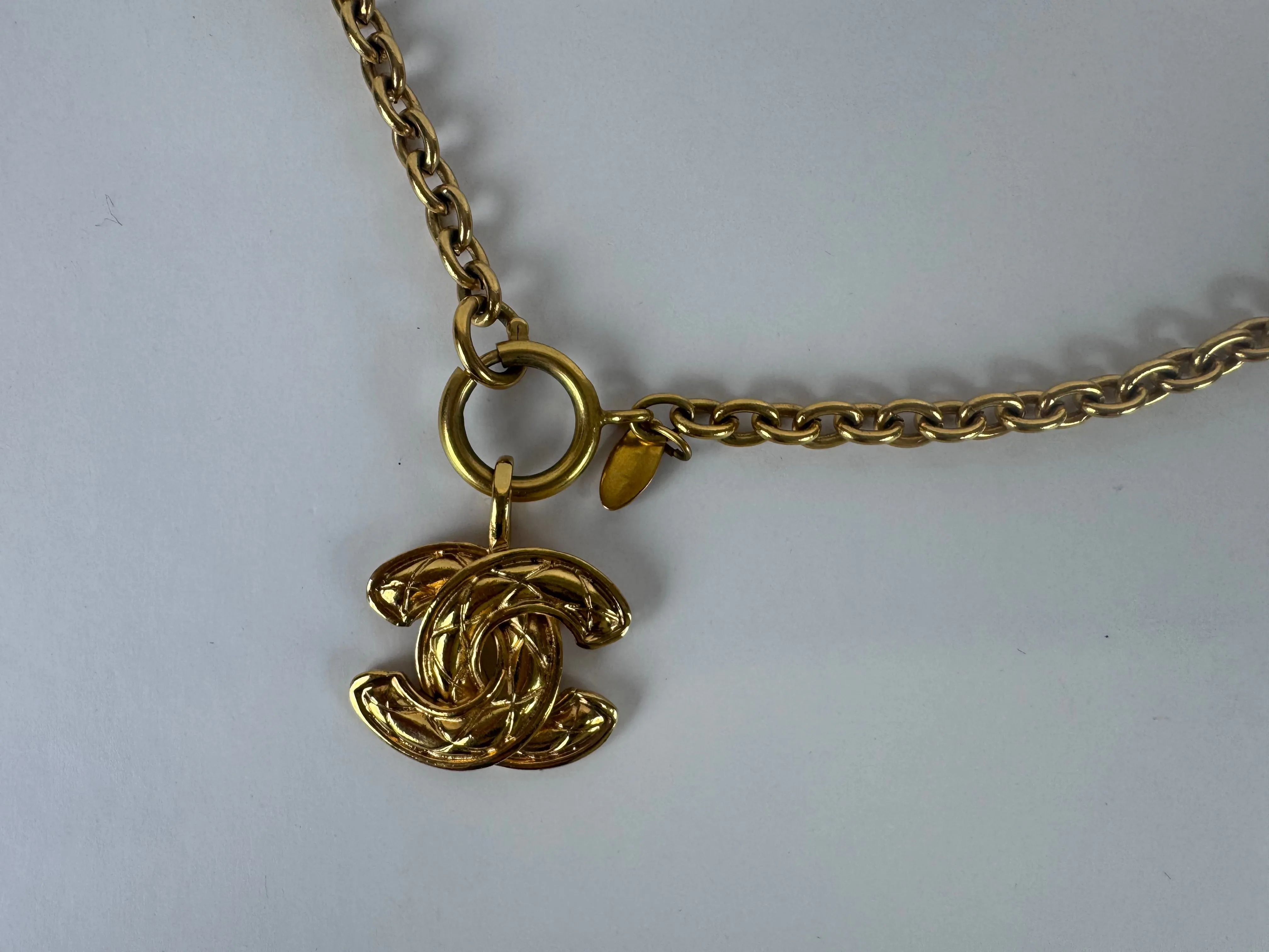Chanel Quilted CC Pendent