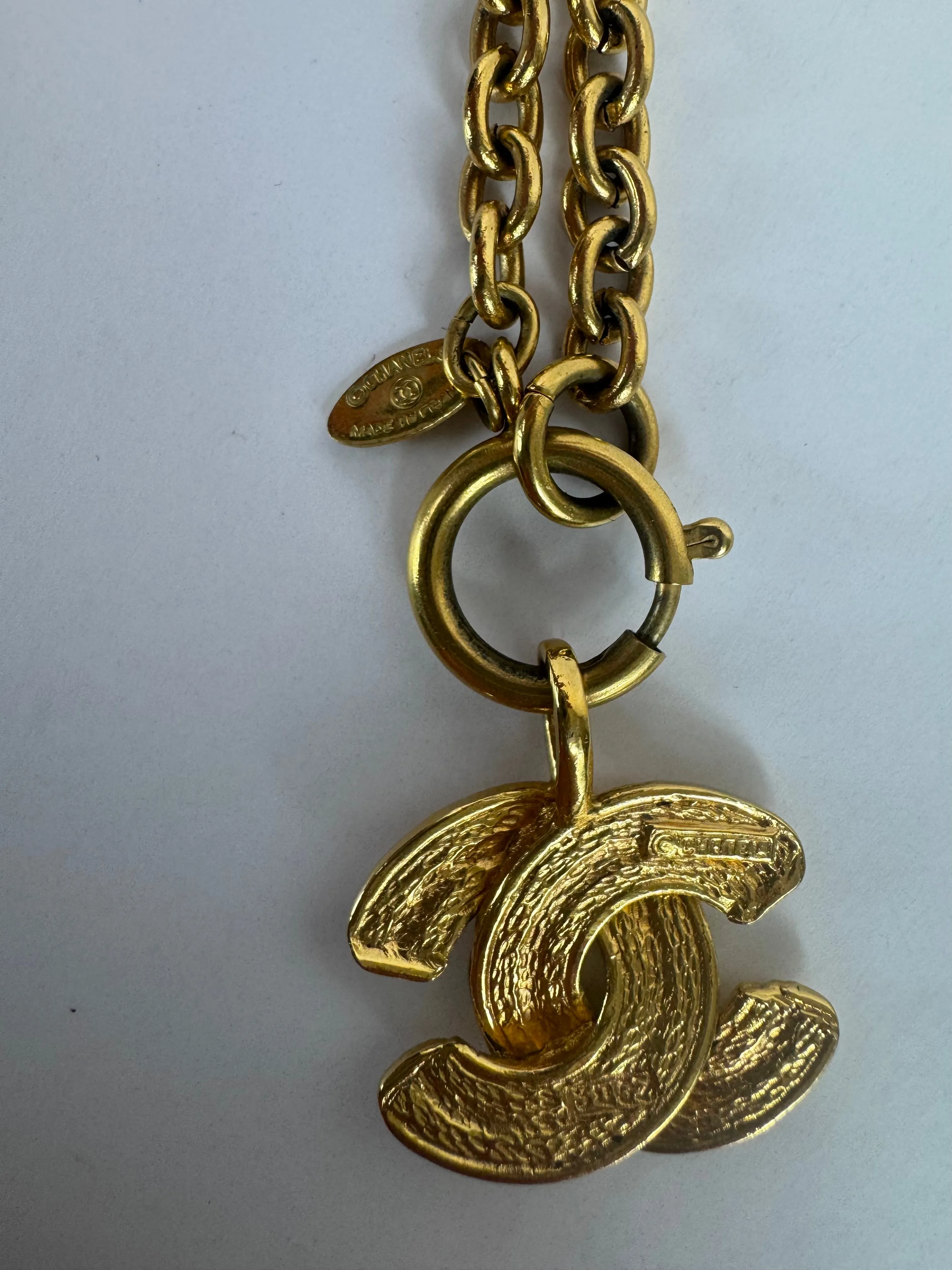 Chanel Quilted CC Pendent