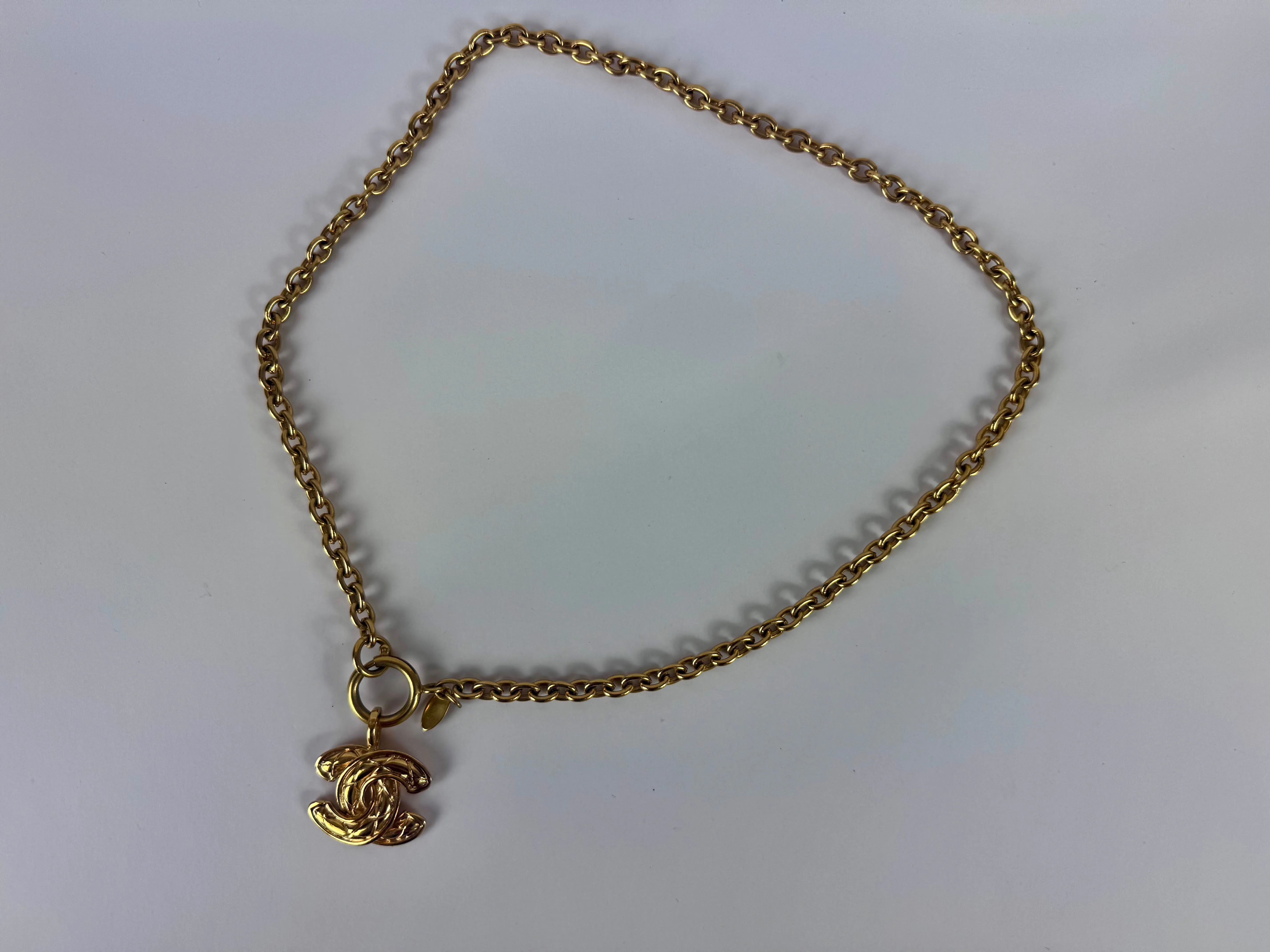 Chanel Quilted CC Pendent