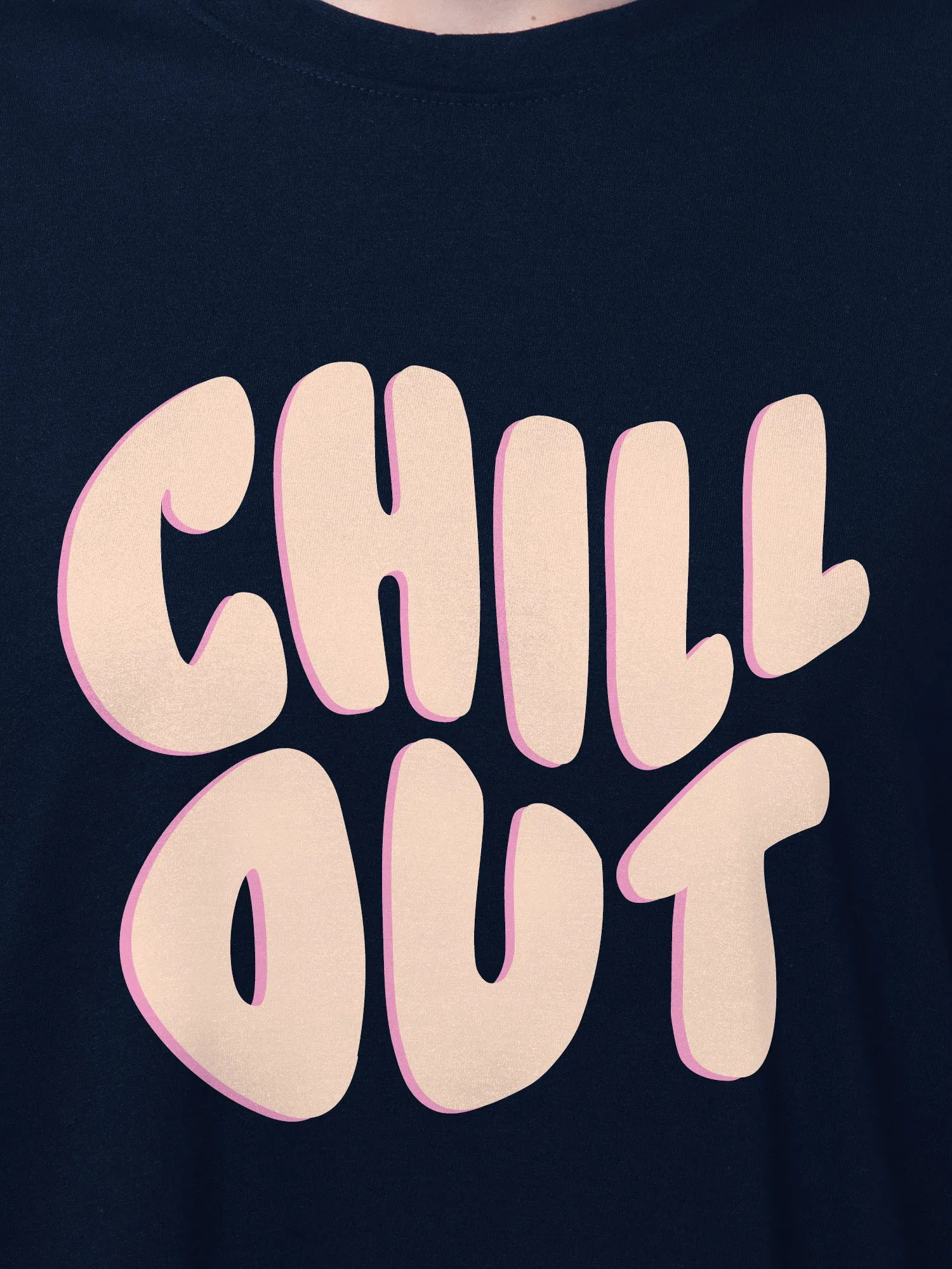 Chill Out Cotton Mens T Shirt and Shorts Combo Set (Plus Size)
