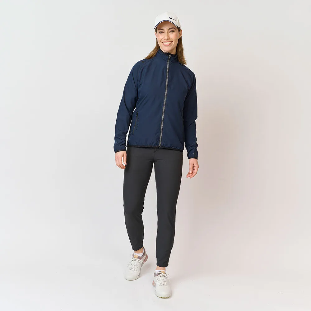 Dame 80 G. Foldbar Windshirt, Marineblå