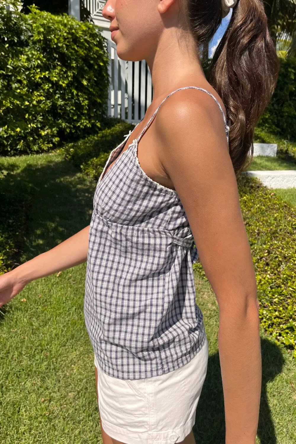 Edith Plaid Tank