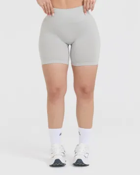 Effortless Seamless Shorts | Light Grey Marl