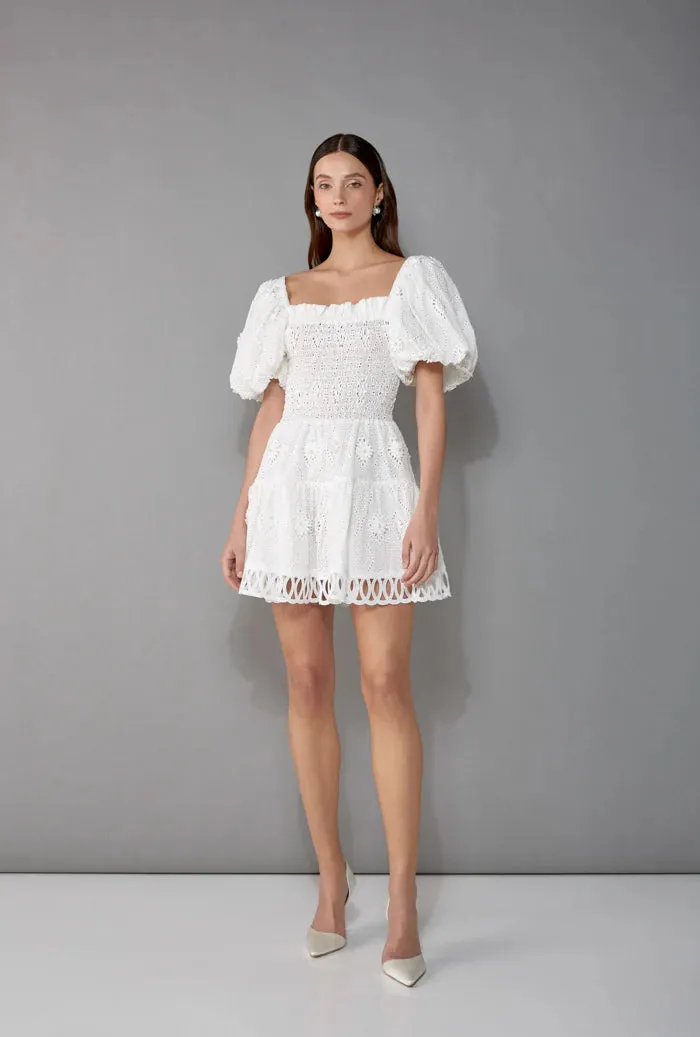 Eleonora Mini Dress in White