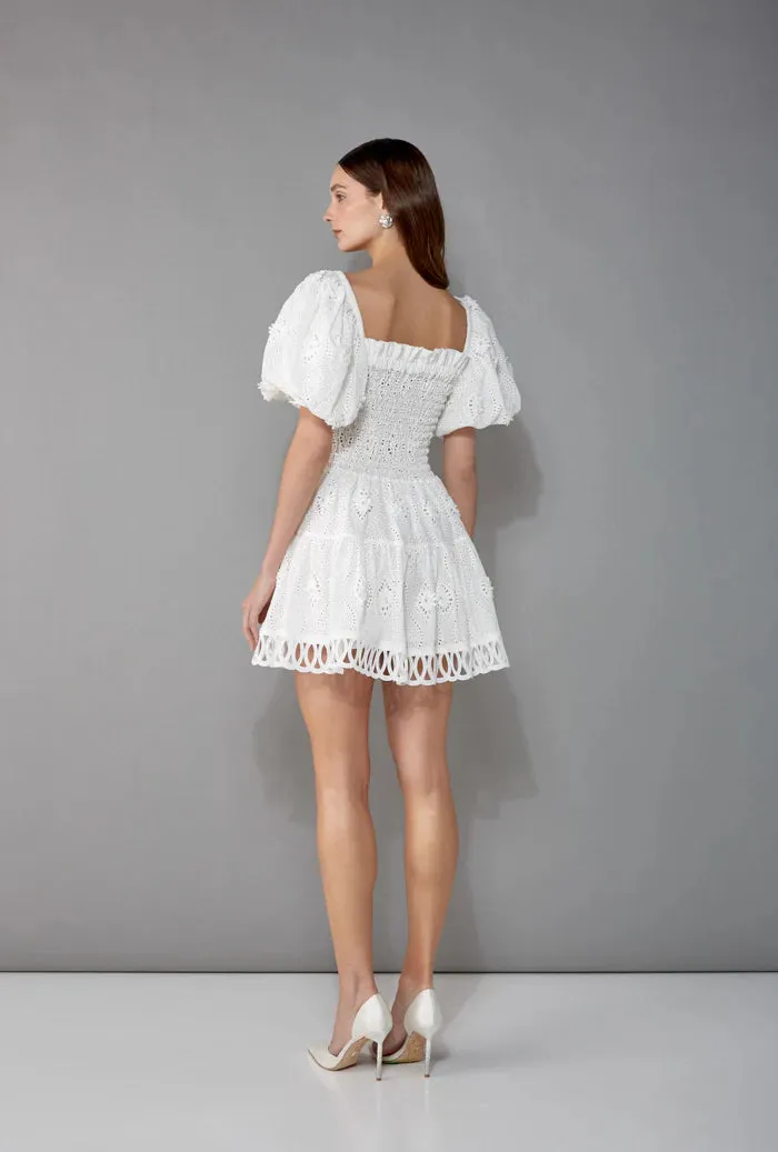 Eleonora Mini Dress in White