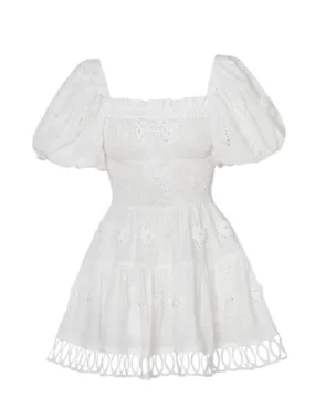 Eleonora Mini Dress in White