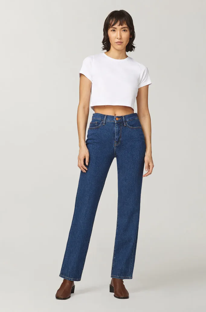 EZE - 90'S HIGH RISE LOOSE STRAIGHT JEANS | RIVERIE