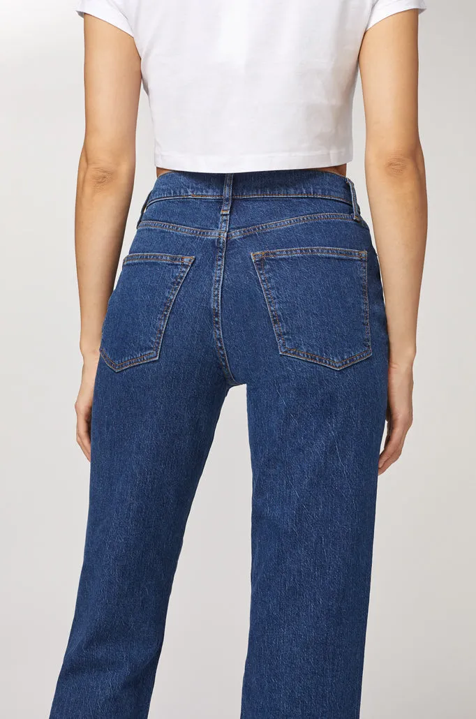 EZE - 90'S HIGH RISE LOOSE STRAIGHT JEANS | RIVERIE