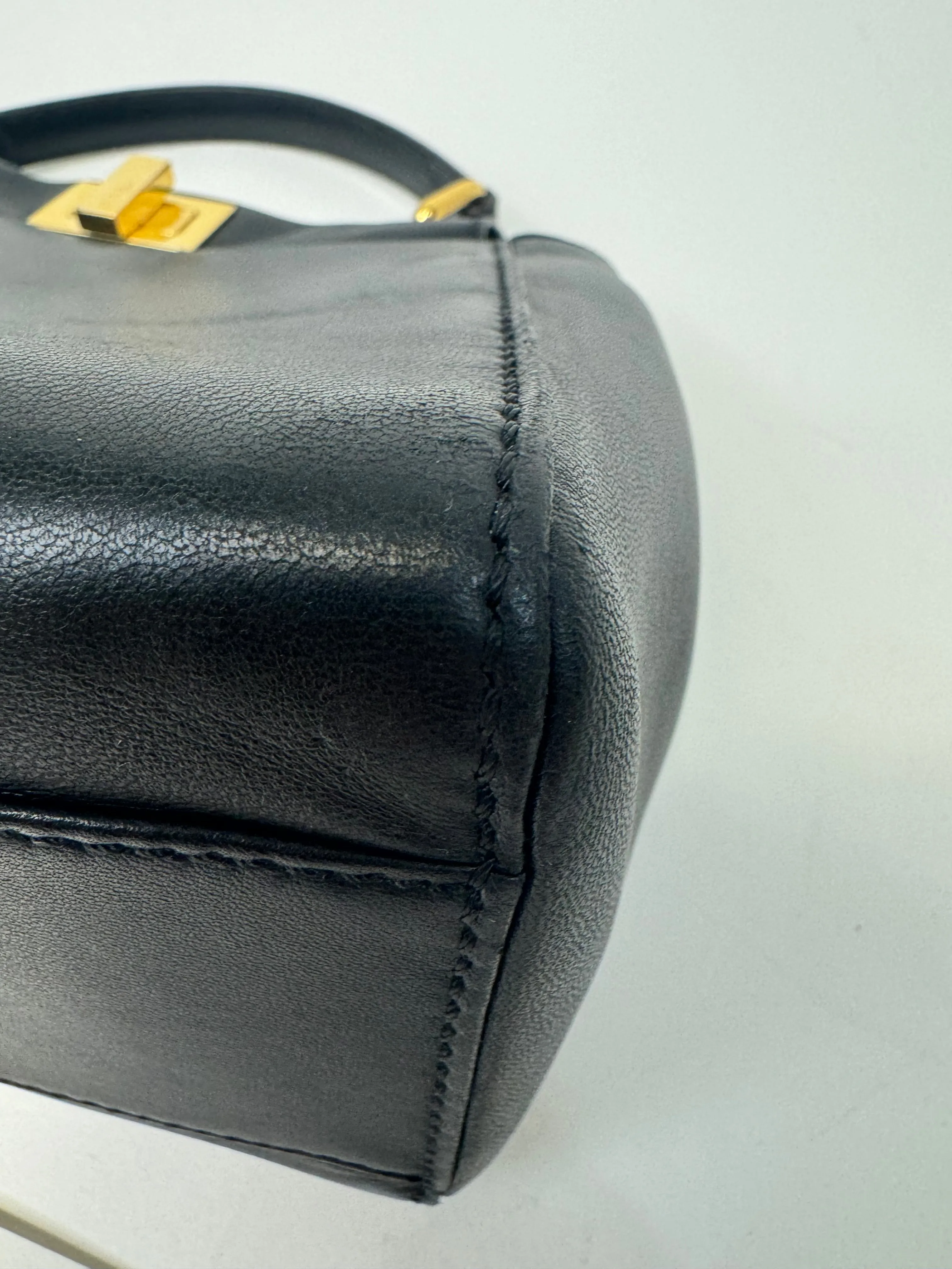 Fendi Mini Peekaboo Nappa Two way Bag