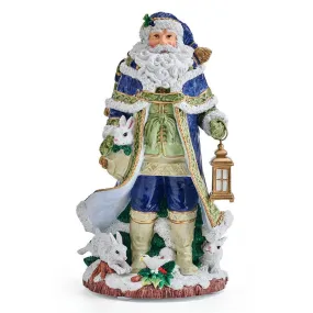 Fitz & Floyd Telluride Blue 11in Musical, Gift Box