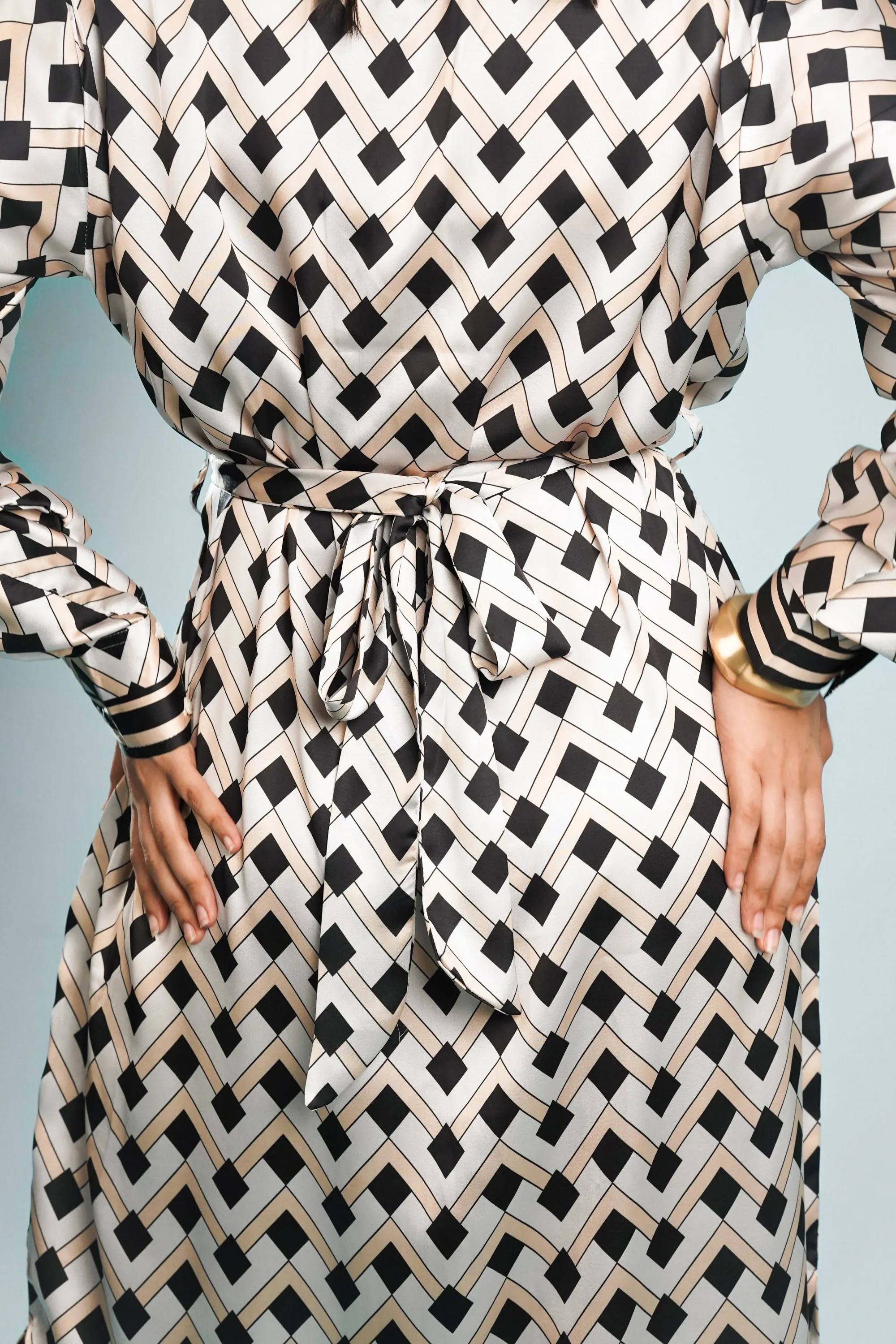 Geometry Elegance Shirt Dress